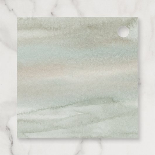 Waterverf gouden geometrische bruiloft bedankjes labels (Achterkant)