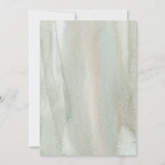 Waterverf gouden geometrische bruiloft kaart (Achterkant)