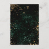 Waterverf Gouden Groene Rozen Veiligheidsmaatregel Informatiekaartje (Achterkant)