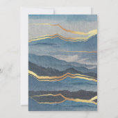 waterverf gouden landschap Weddenschap Kaart (Achterkant)