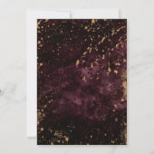 Waterverf gouden Rozen bruiloft uitnodiging (Achterkant)