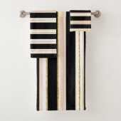 Waterverf gouden Rozen striphanddoek Bad Handdoek (Insitu)