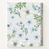 Waterverf goudfolie omlijst gepersonaliseerd notitieboek (Achterkant)