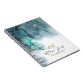 Waterverf goudglitter benoeming Notitieboek 2022 (Rechterzijde)