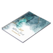 Waterverf goudglitter benoeming Notitieboek 2022 (Linkerzijde)