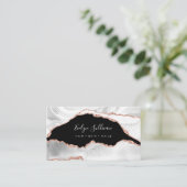 waterverf goudmager, wit en roos visitekaartje (Staand voorkant)