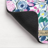 Waterverf goudmonogram goudbruine marinevloeren muismat (Hoek)