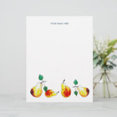 Waterverf goudperen met de hand geïllustreerde bot briefhoofd (Staand voorkant)