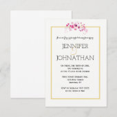 Waterverf goudrepetities kaart (Voorkant / Achterkant)