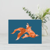 waterverf goudvis kaart (Staand voorkant)