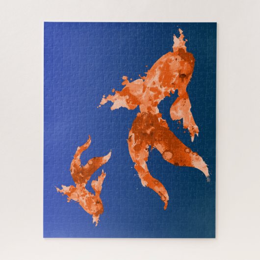 waterverf goudvis legpuzzel (Verticaal)