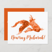 waterverf goudvis van de nowruz mubarak (Voorkant / Achterkant)