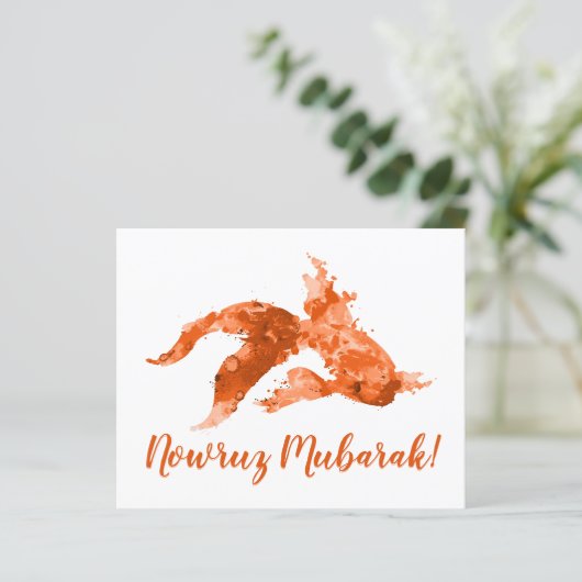 waterverf goudvis van de nowruz mubarak (Staand voorkant)