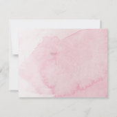 Waterverf Gown: "Wil je mijn bruidsmeisje zijn?" Kaart (Achterkant)