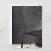Waterverf Grad Cap,Diploma Diamanten Afstuderen Kaart (Achterkant)