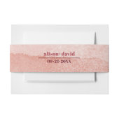 Waterverf gradiënt minimalistische Japandi bruilof Uitnodigingen Wikkel (Voorkant Voorbeeld)