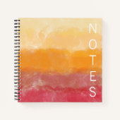 Waterverf gradiënt notitieboek (Voorkant)