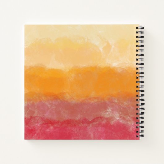Waterverf gradiënt notitieboek (Achterkant)