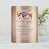 Waterverf Graduation Cap Diploma, Afstuderen Kaart (Staand voorkant)