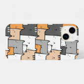 Waterverf Grafische kunst Katten Kittens Animal Ar iPhone Hoesje (Achterkant horizontaal)