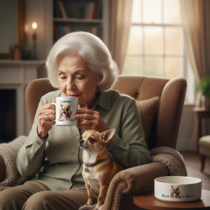 Waterverf Grammy's Beste Vriend / Personaliseer Koffiemok