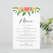 Waterverf Grapefruit en Sinaasappels Citrus-menuka (Staand voorkant)