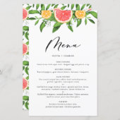 Waterverf Grapefruit en Sinaasappels Citrus-menuka (Voorkant / Achterkant)