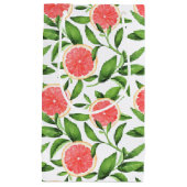 Waterverf Grapefruits en groen Patroon Klein Cadeauzakje (Voorkant)