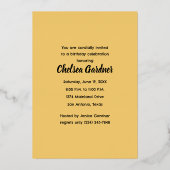 Waterverf Grappige Comic Verjaardagscène Folie Uitnodiging (Achterkant)