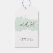 Waterverf Grateful Holiday Gift Labels - Frost Cadeaulabel (Voorkant)