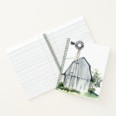 Waterverf Gray Barn Notitieboek (Binnen)