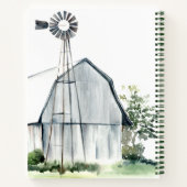 Waterverf Gray Barn Notitieboek (Achterkant)