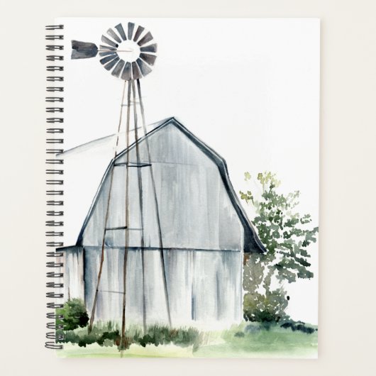 Waterverf Gray Barn Planner (Voorkant)