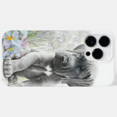 WATERVERF GRAY WHITE GREAT DANE PUPPY DOG Case-Mate iPhone CASE (Achterkant (horizontaal))