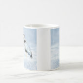 Waterverf Great Blue Heron Bird Koffiemok (Center)