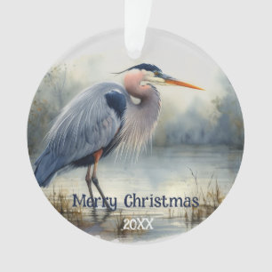 Waterverf Great Blue Heron Bird Wildlife Natuur Ornament
