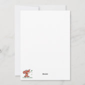 Waterverf Great Blue Heron Inspirerend Quote Feestdagenkaart (Achterkant)