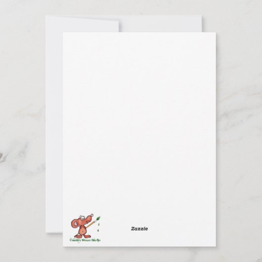 Waterverf Great Blue Heron Inspirerend Quote Feestdagenkaart (Achterkant)