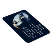 Waterverf Great Blue Heron Inspirerend Quote Magneet (Rechterzijde)