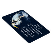 Waterverf Great Blue Heron Inspirerend Quote Magneet (Rechterzijde)