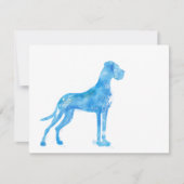 Waterverf Great Dane Kaart (Voorkant)