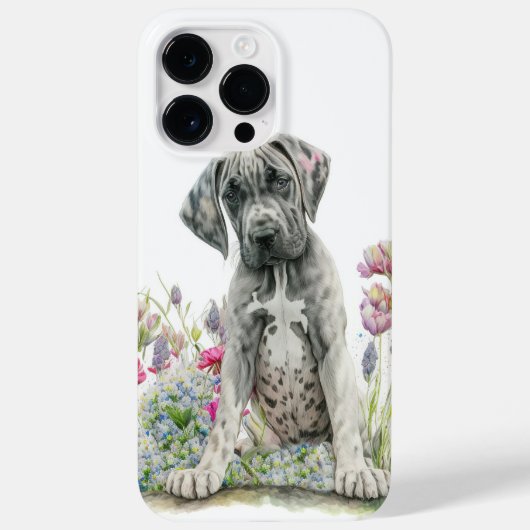 WATERVERF GREAT DANE PUPPY DOG Case-Mate iPhone CASE (Achterkant)