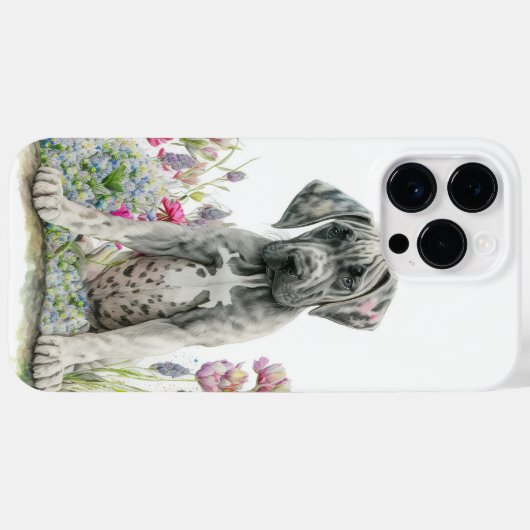 WATERVERF GREAT DANE PUPPY DOG Case-Mate iPhone CASE (Achterkant (horizontaal))