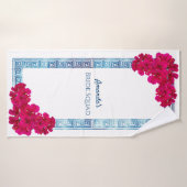 Waterverf Grecian Elegance + Roze Bruid Squad Badhanddoek (Badhanddoek)