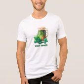 Waterverf Green Beer Tri-Blend Shirt (Voorkant)