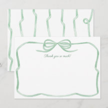 Waterverf Green Bow Tying The Knot Vrijgezellenfee