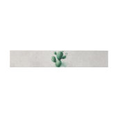 Waterverf Green Cactus Grey Southwest Wedding Uitnodigingen Wikkel (Vlak)