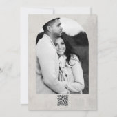 Waterverf Green Cactus Grey Wedding Bedankt Kaart (Achterkant)