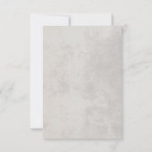 Waterverf Green Cactus Stone Grey Wedding RSVP Kaartje (Achterkant)