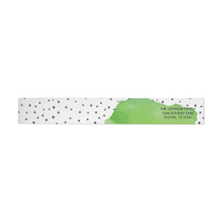 Waterverf Green Confetti Polka Dot